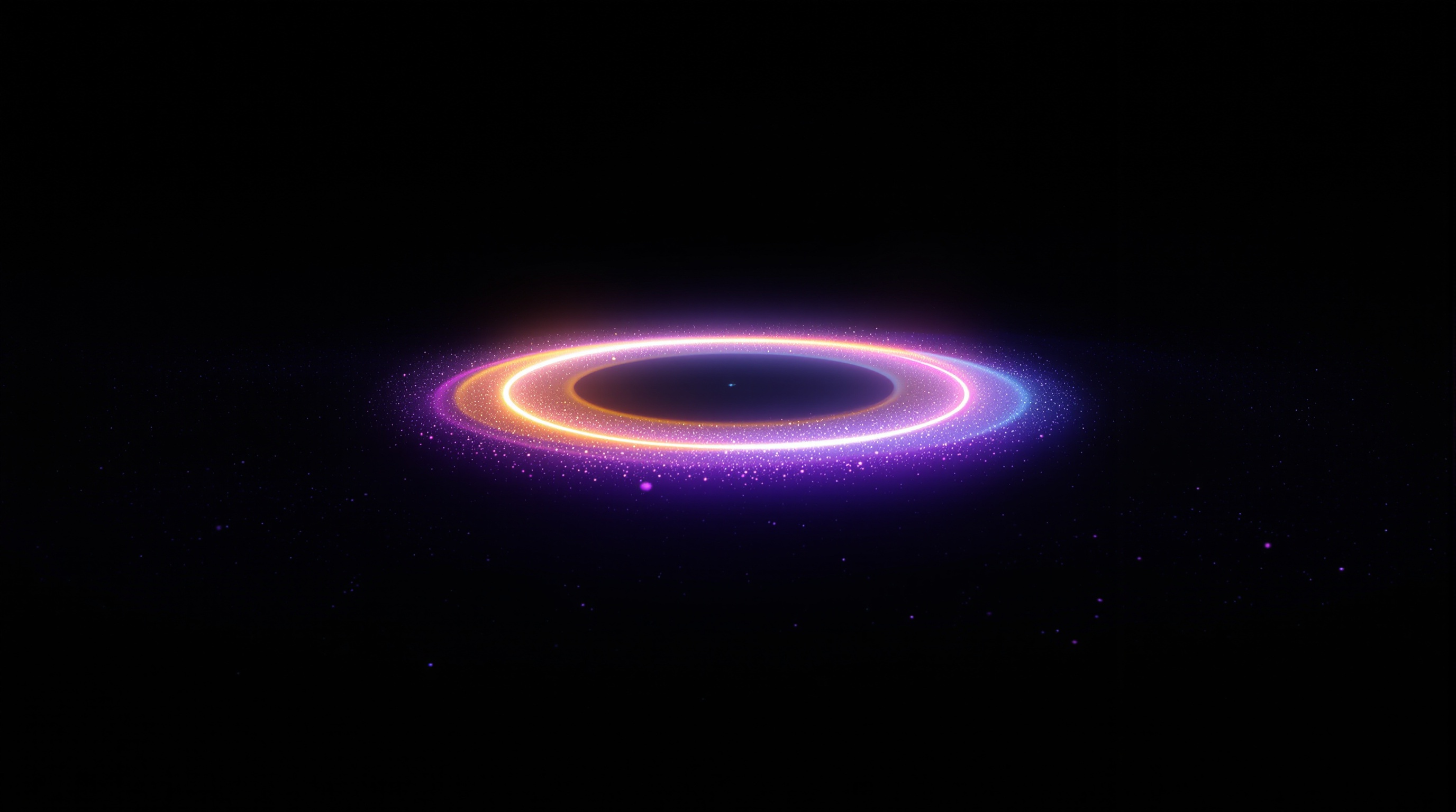 Circadian rhythm — a luminous cellular clock, a ring of light cycling from day to night inside a cell