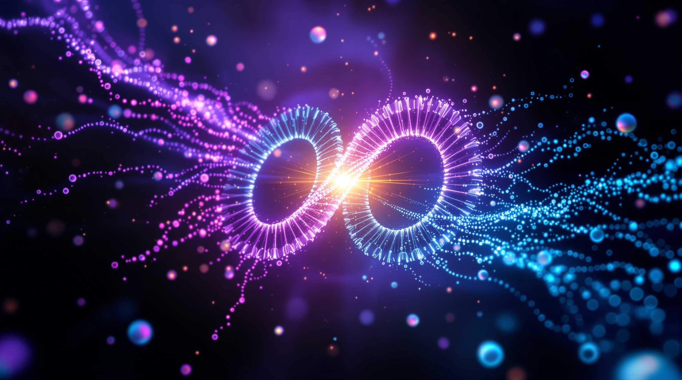 The sodium-potassium pump — a luminous molecular engine cycling ions across a membrane of light